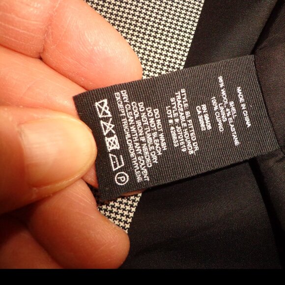 Theory Sleeveless Fitted Dress Size 2 Fully Lined Black/White Mini Houndstooth - Picture 8 of 12